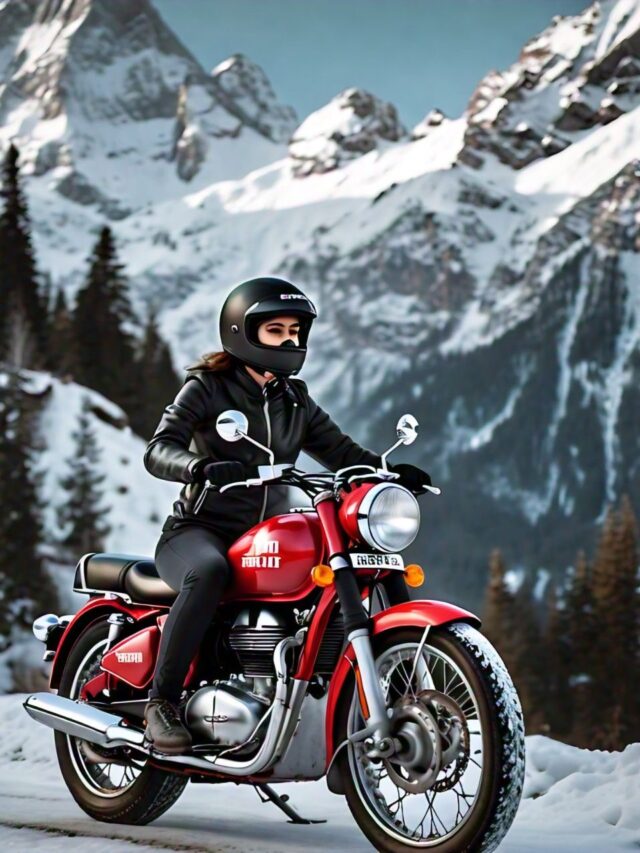 female biker